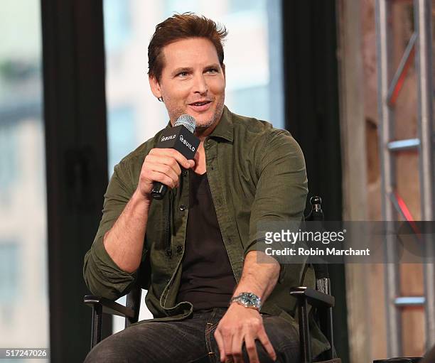 Peter Facinelli attends AOL Build Speaker Series Peter Facinelli Discusses "Supergirl" at AOL Studios In New York on March 24, 2016 in New York City.