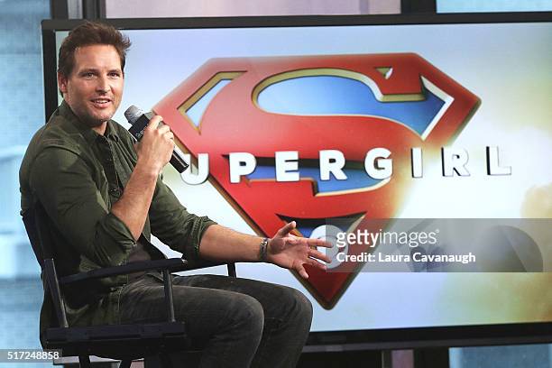 Peter Facinelli attends AOL Build Speaker Series to discuss "Supergirl" at AOL Studios in New York on March 24, 2016 in New York City.
