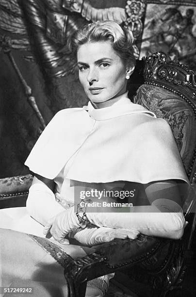 Ingrid Bergman as heir to the Russian throne in Anastasia, directed by Anatole Litvak, 1956.