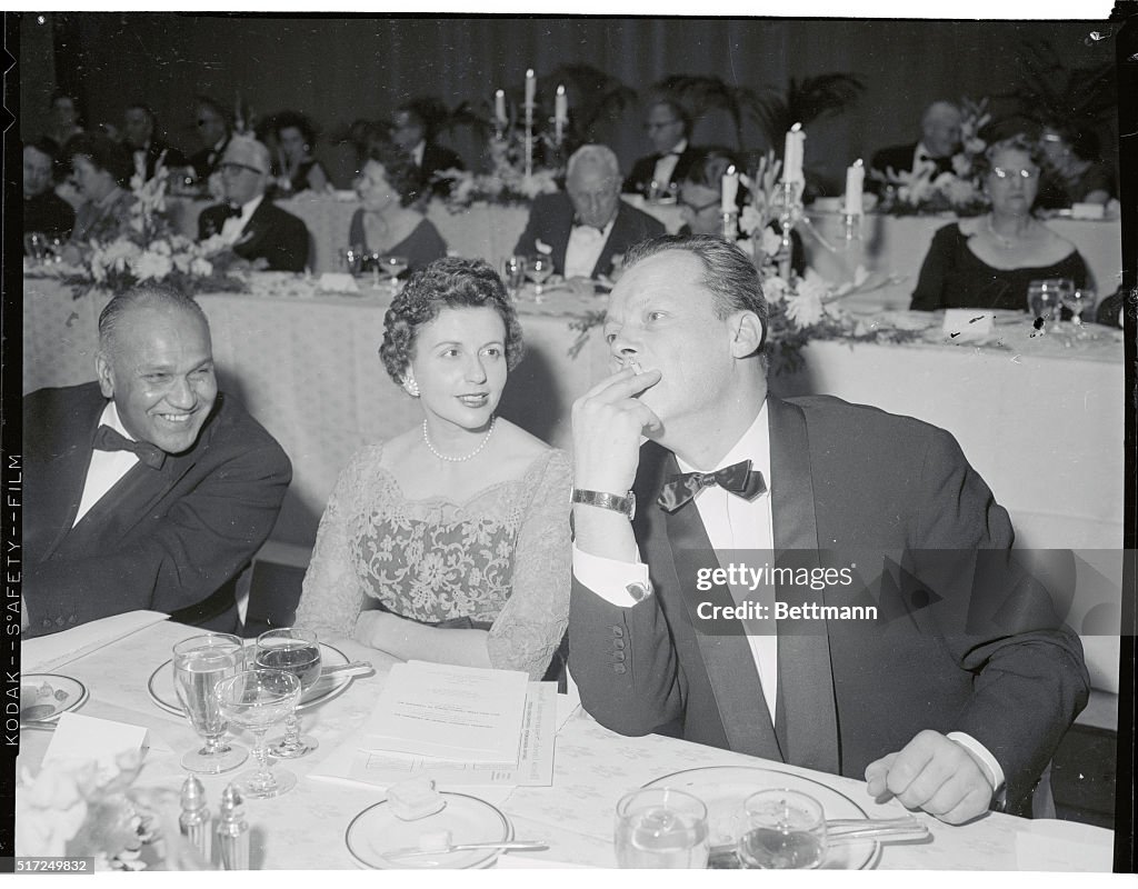 Willy Brandt with Mrs. William G. Stratton