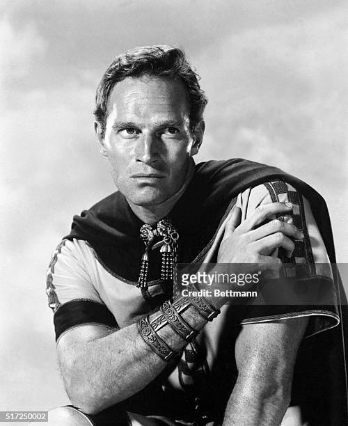 Hollywood, CA- Charlton Heston, who chauffeured his chariot to an Oscar in "Ben Hur" says it's about time he turned in his Biblical robes for a good...