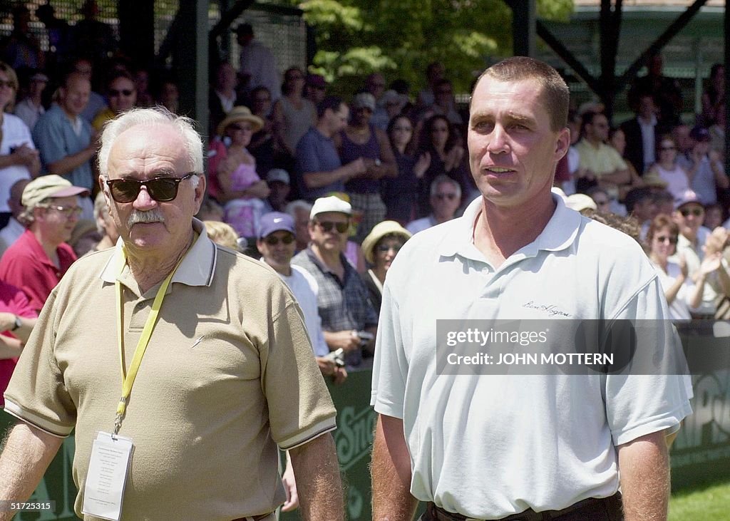 Tennis champions Mervyn Rose and Ivan Lendl take t