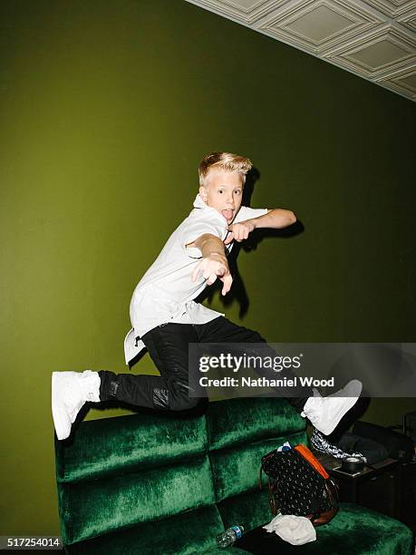 Singer Carson Lueders is photographed for TeenVogue.com on March 14, 2016 in Los Angeles, California.