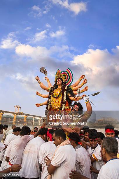 durga puja festival - the dussehra vijaya dashami festival stock pictures, royalty-free photos & images