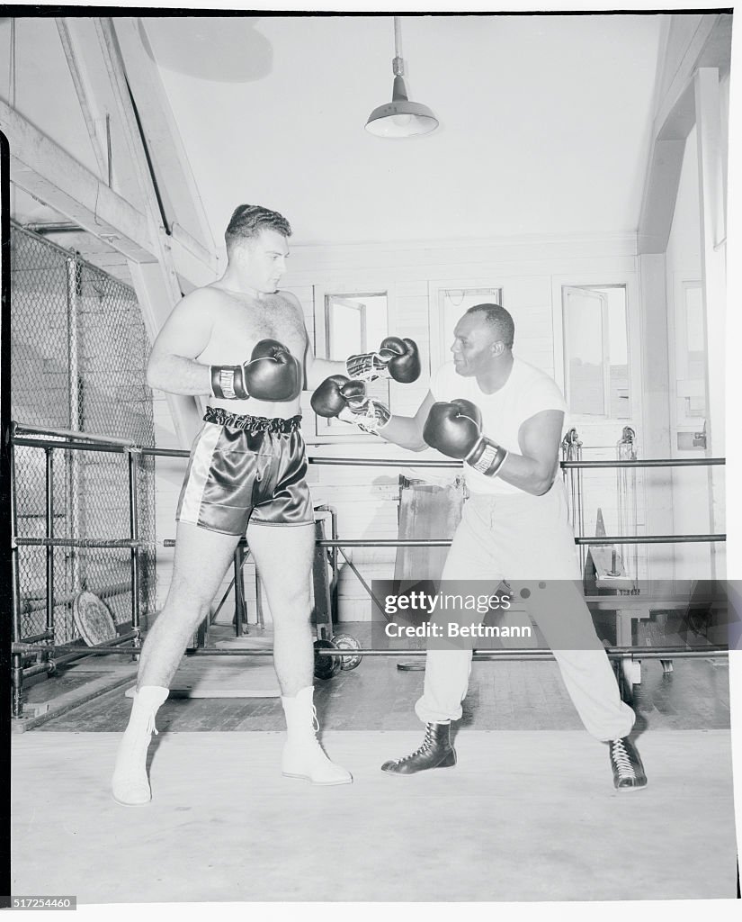 Jersey Joe Walcott Practicing