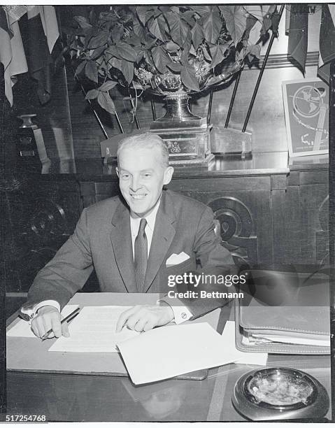 Paul M. Butler, of Indiana, is shown in New Orleans after the Democratic National Committee named him as national chairman to succeed Stephen A....