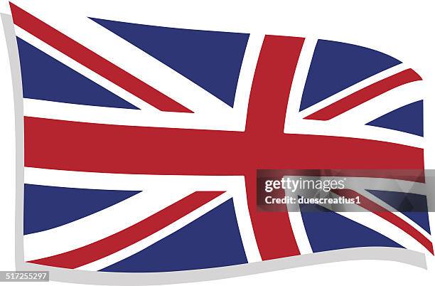 britische flagge - english-flag stock-grafiken, -clipart, -cartoons und -symbole
