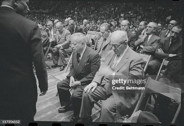 Strike a "Wonderful" Success. New York: International Ladies Garment Workers Union strike leader Julius Hochman; AFL-CIO president George Meany;...