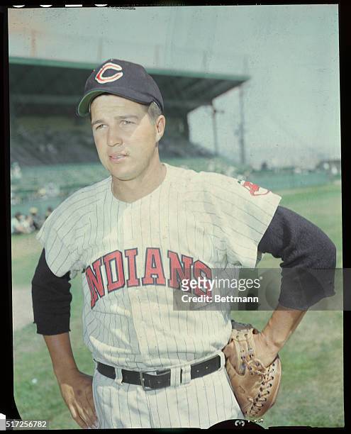 The catcher for the Cleveland Indians, Russ Nixon is pictured at Spring Training practice.
