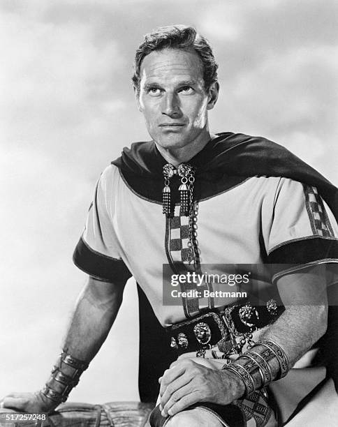 Hollywood, CA- Charlton Heston, who chauffeured his chariot to an Oscar in "Ben Hur" says it's about time he turned in his Biblical robes for a good...