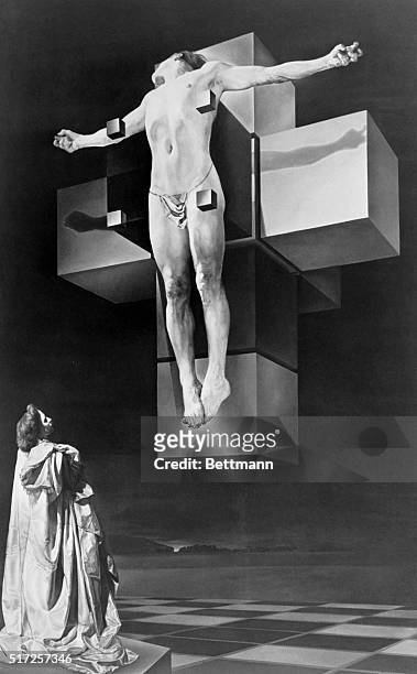 The Metropolitan Museum of Art has just received this painting by Salvador Dali of The Crucifixion as a gift from Chester Dale, well known collector...
