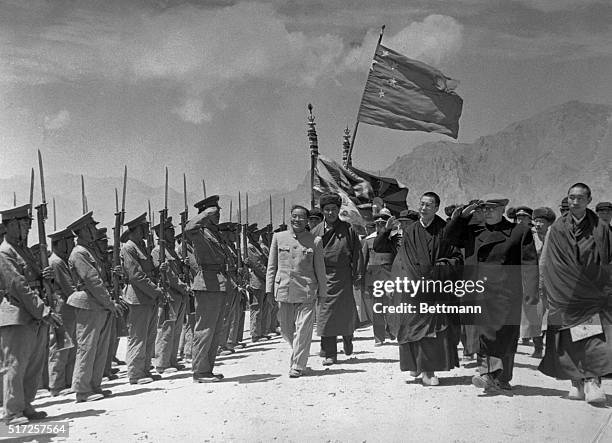 Red China envoy in Tibet to organize. Lhasa, Tibet: This photograph from the official Communist Chinese Picture Agency shown Chen Yi, vice premier of...