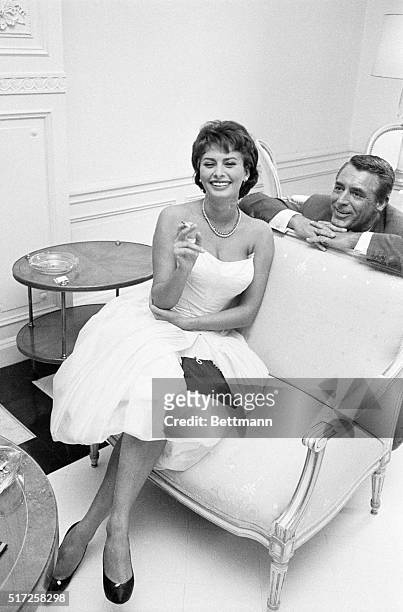 Sophia Loren with Cary Grant