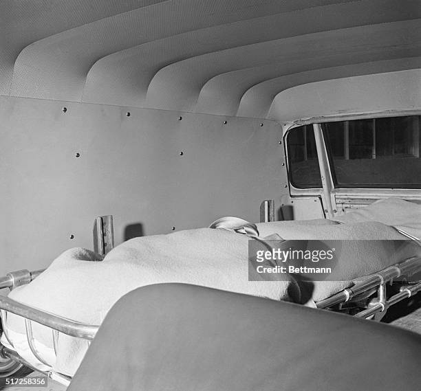 The body of actress Marilyn Monroe arrives at the mortuary August 5th. The actress was found dead in her home earlier in the day from an overdose of...