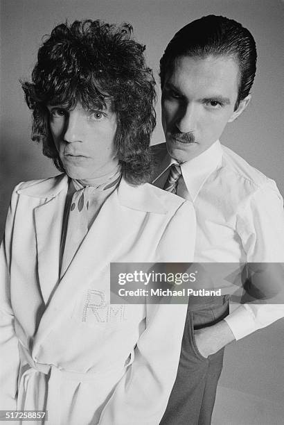 Brothers Russell and Ron Mael of American rock group Sparks, 1974.