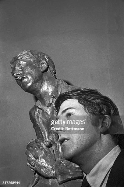 In the lobby of New York's Coronet Theatre, where "The Graduate" is playing, there is a sculpture of Dustin by his good friend Maurice Stern.