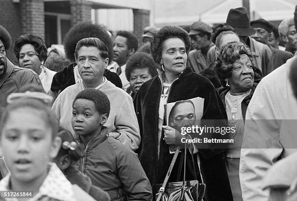 Coretta Scott King and Cesar Chavez Attend Ceremonies