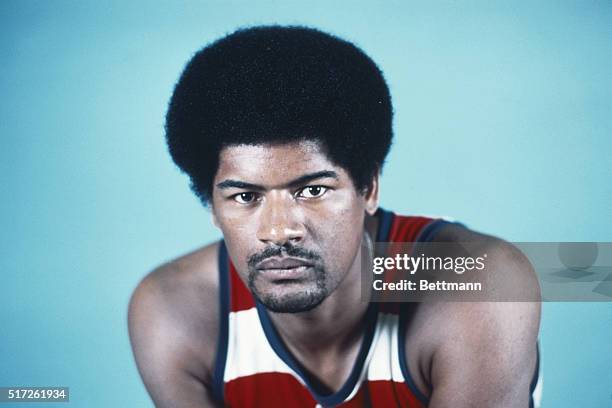 Wes Unseld, player for the Washington Bullets basketball team.