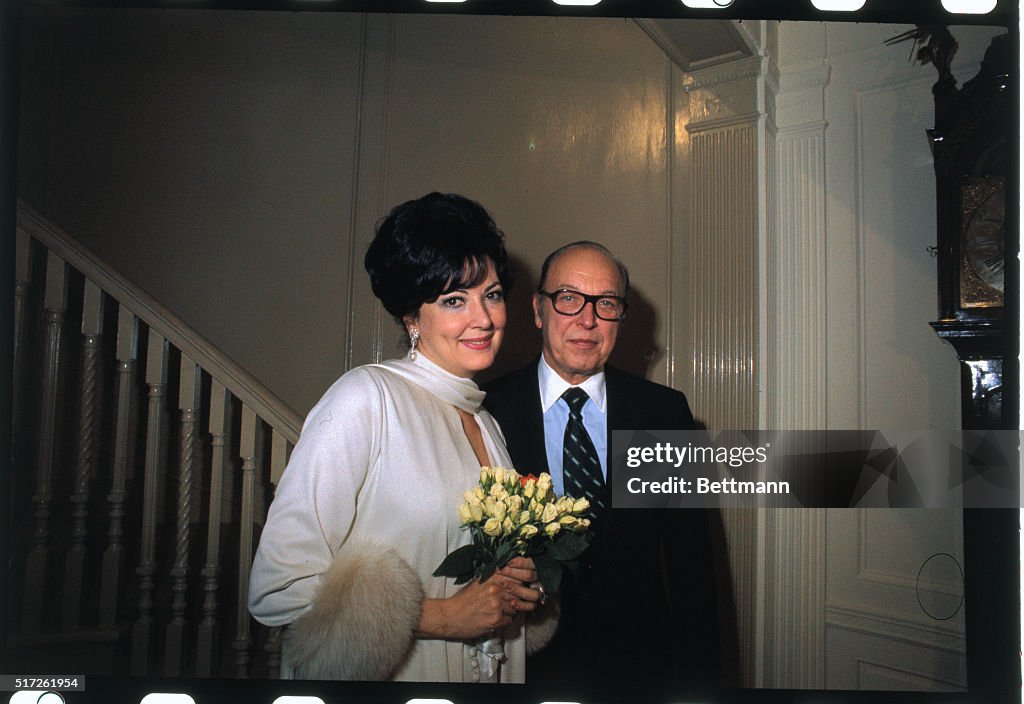 Anna Moffo and Robert W. Sarnoff Smiling Together