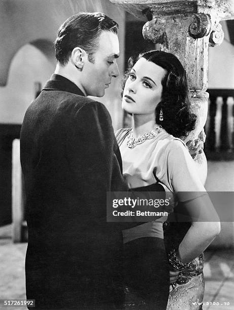 Hedy Lamarr with Charles Boyer in Algiers.