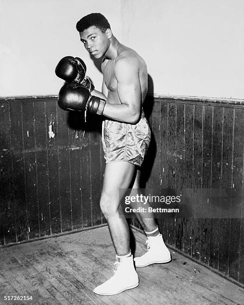 In 1960, Clay is bigger and so is his reputation. A top amateur boxer, he won the Golden Gloves heavyweight title in New York's Madison Square Garden...