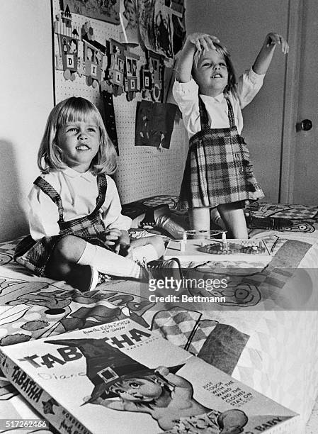 Erin and Diane, actresses though they mab be, also enjoy playing with toys, including Tabatha paper dolls, manufactured by a toy company which has...