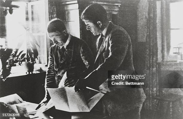 Adolf Hitler and Albert Speer at Obersalzberg.