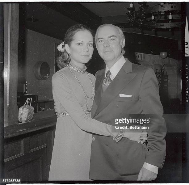 Robin Moore, author of the French Connection and his bride to be, have eyes only for themselves at a press party at the show club which as owned by...
