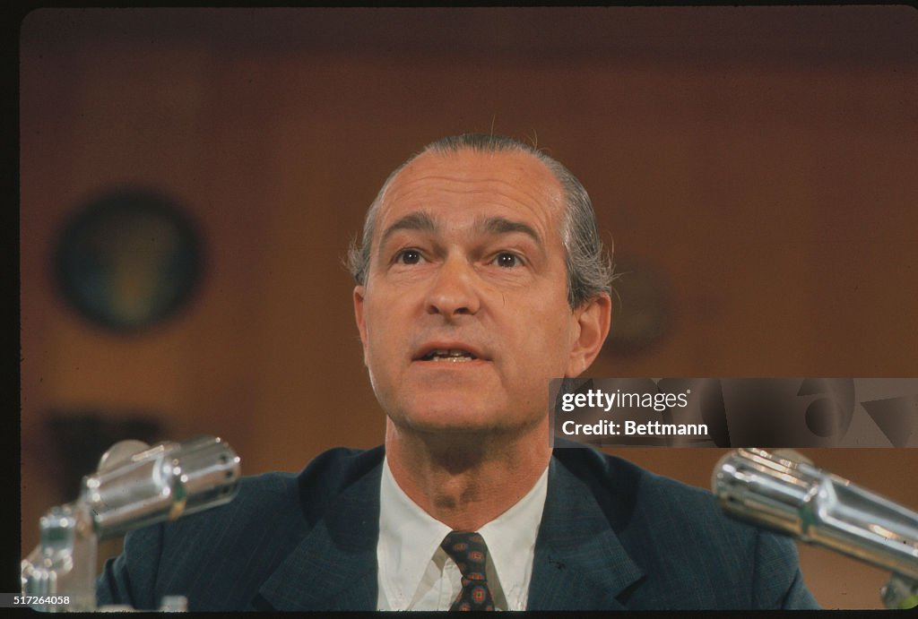 Richard M. Holms Testifying to the Senate