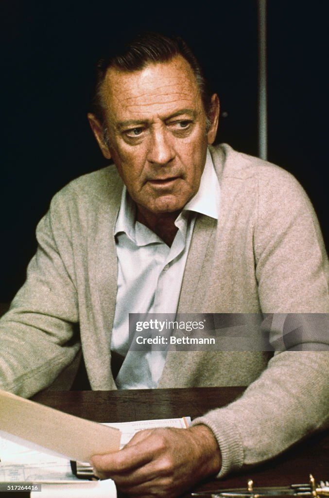Close up of actor William Holden from movie Breezy. Photo d'actualité Getty Images