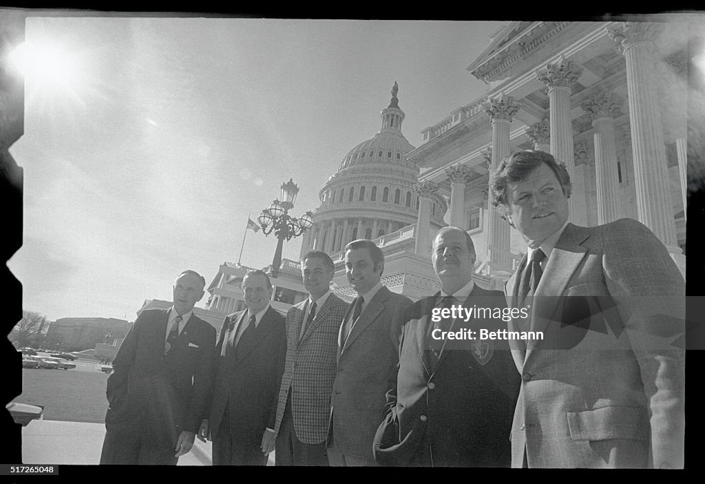 The Senate Smiling For a Photograph