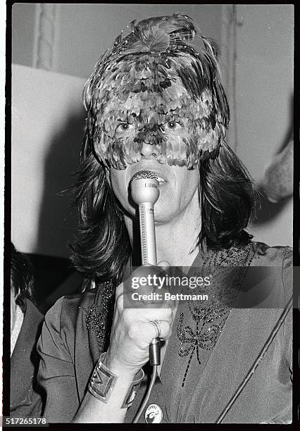 Margo St. James, founder of "COYOTE" addresses the first National Hookers Convention in San Francisco's Slide Memorial Church on the edge of San...