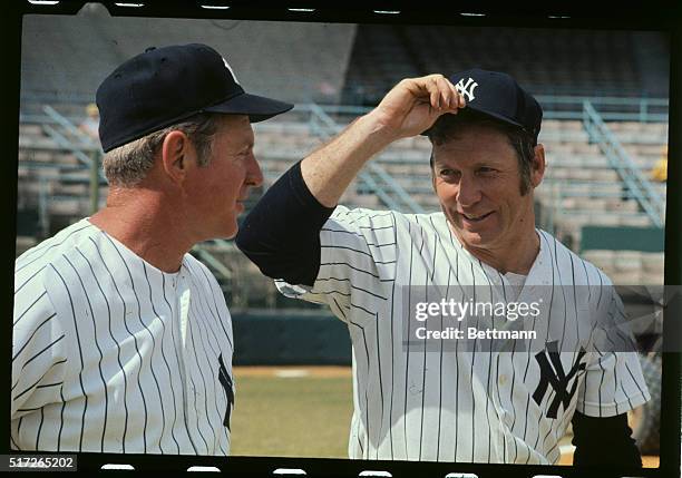 Buddies on the Yankees in the 1950's and 60's when the Bronx Bombers had the hitting and pitching that make dynasties. Whitey Ford and Mickey Mantle...