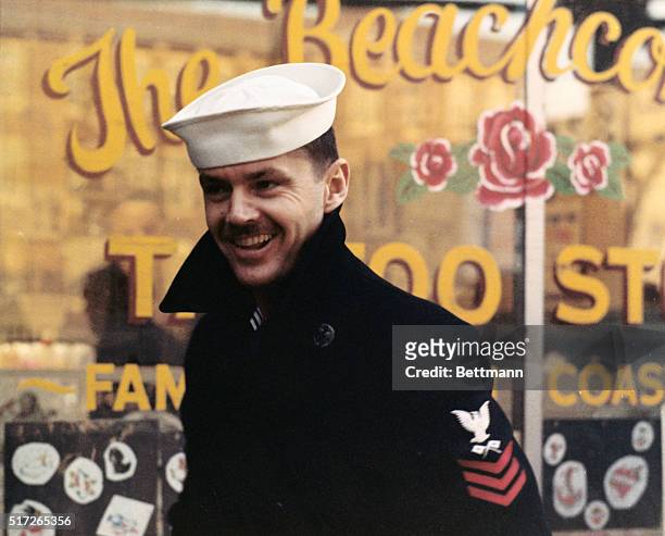 Jack Nicholson in a scene from the movie The Last Detail.