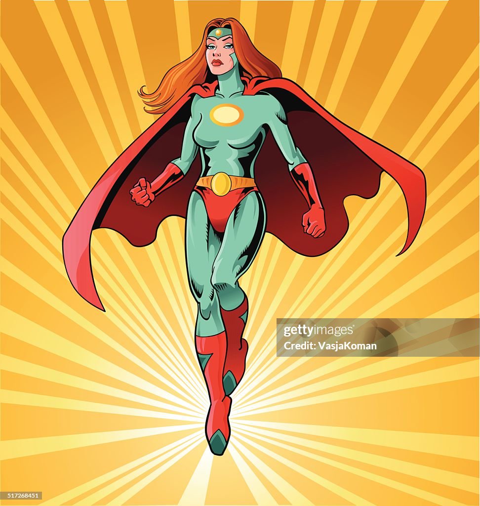 Powerful Female Superhero