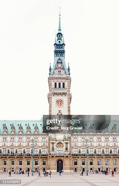 hamburg city hall - ayuntamiento de hamburgo fotografías e imágenes de stock