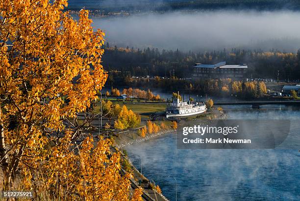 city of whitehorse in the yukon - whitehorse stock pictures, royalty-free photos & images