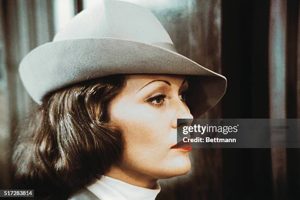 Actress Faye Dunaway in a still from the film Chinatown.