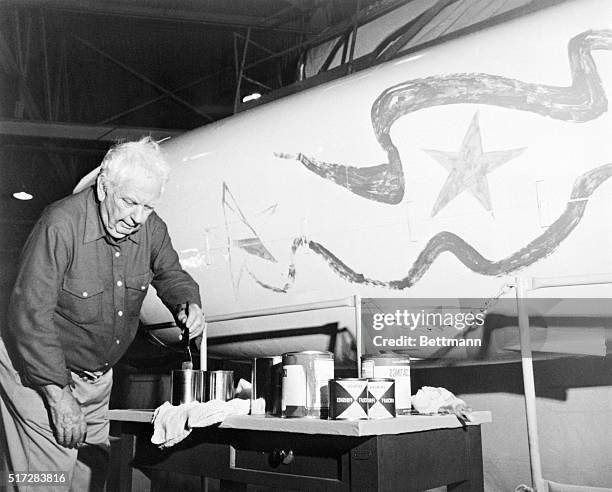 Accepting a Commission from Braniff International to create a tribute to the nation's Bicentennial celebration, Alexander Calder began painting four...