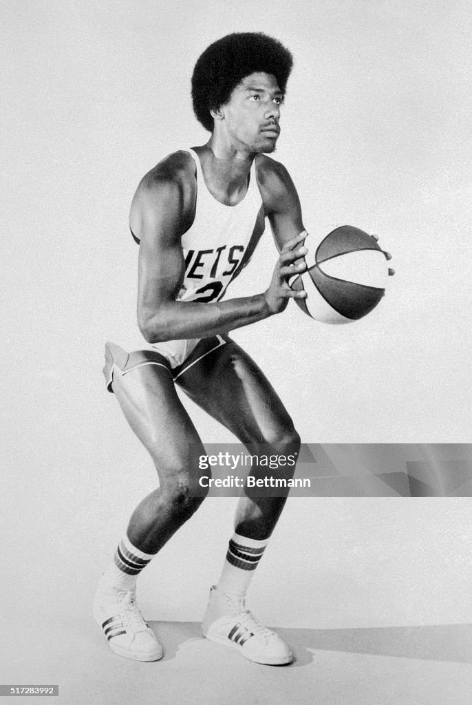 Julius Erving with Basketball