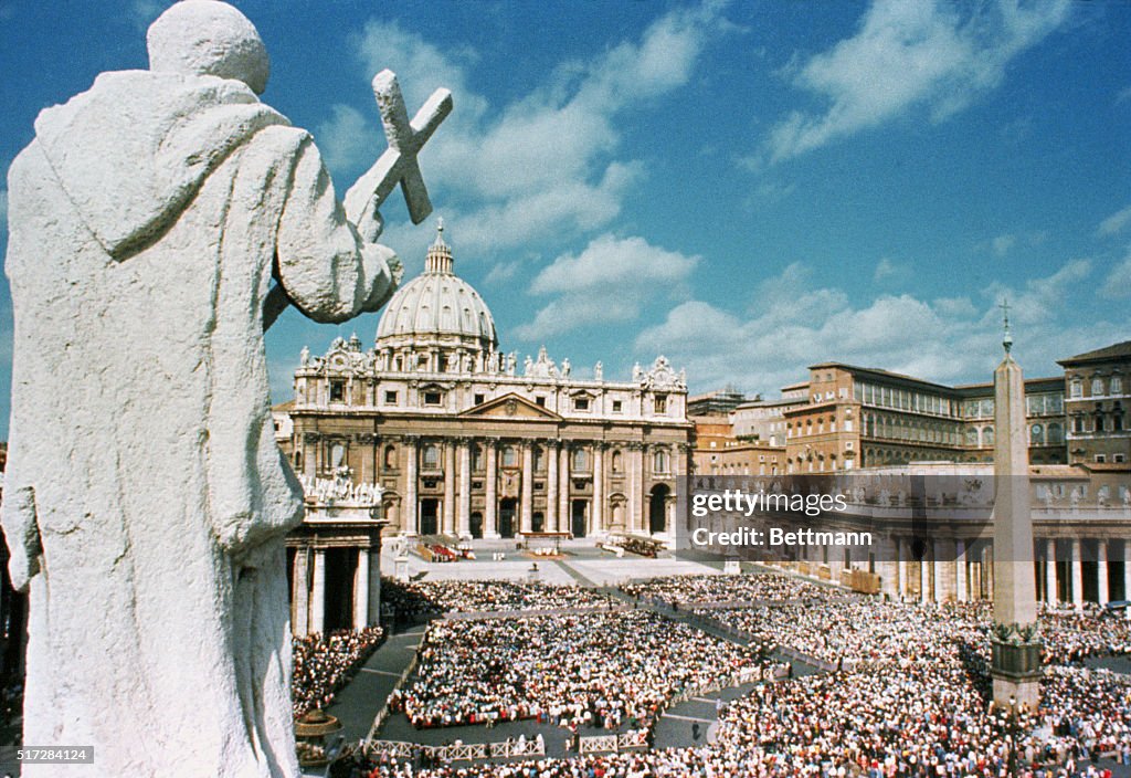 Statue Overlooking St. Peters Square