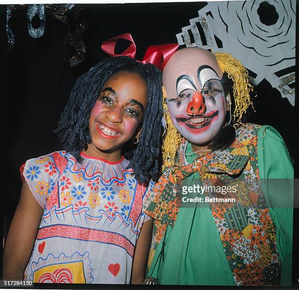 New York, New York: Jackie Capers, , as Raggedy Ann, and Rose Zeno as a clown are among the deaf children appearing in the Babes In Toyland sequence...