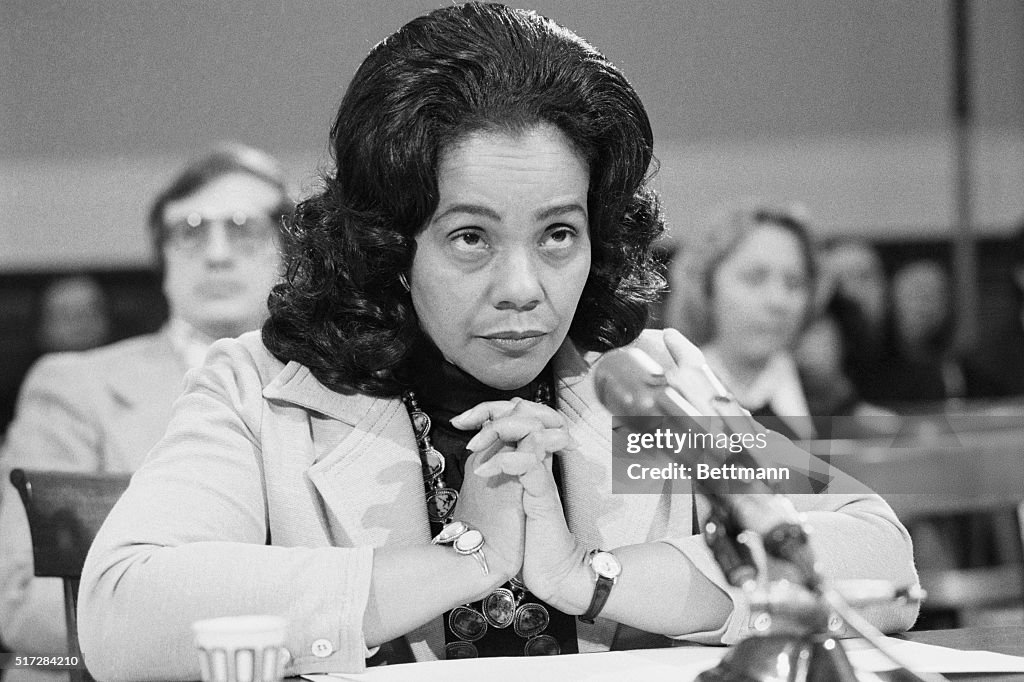 Coretta Scott King Appearing Before Subcommittee