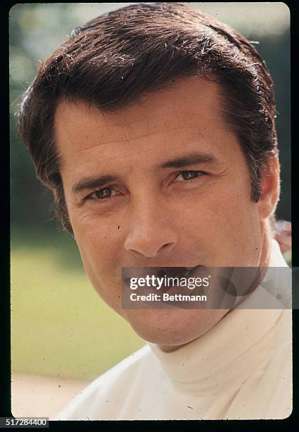 Close up of actor Lyle Waggoner who appears on TV series The Carol Burnett Show.