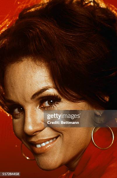 New York, New York: Close up of actress Valerie Harper.