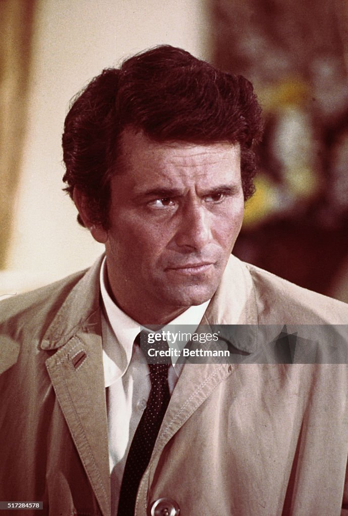 Falk Actor Peter Falk shown in his role as homicide squad detective, Lt ...