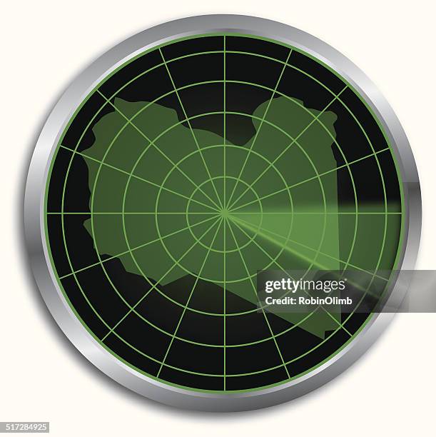 libya map radar - libya army stock illustrations