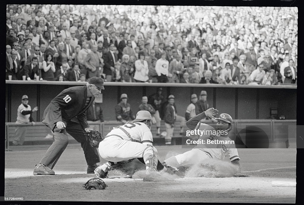 John Bench Sliding Into Home