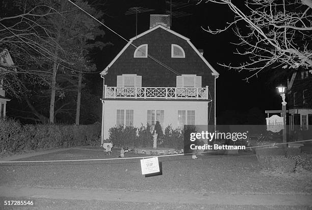 View of the home of Ronald DeFeo Sr.,the car salesman, his wife, two daughters and two sons were found shot to death on . Ronald DeFeo Jr. The only...