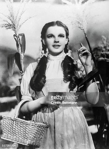 Judy Garland in a scene from the 1939 movie The Wizard of Oz directed by Victor Fleming.